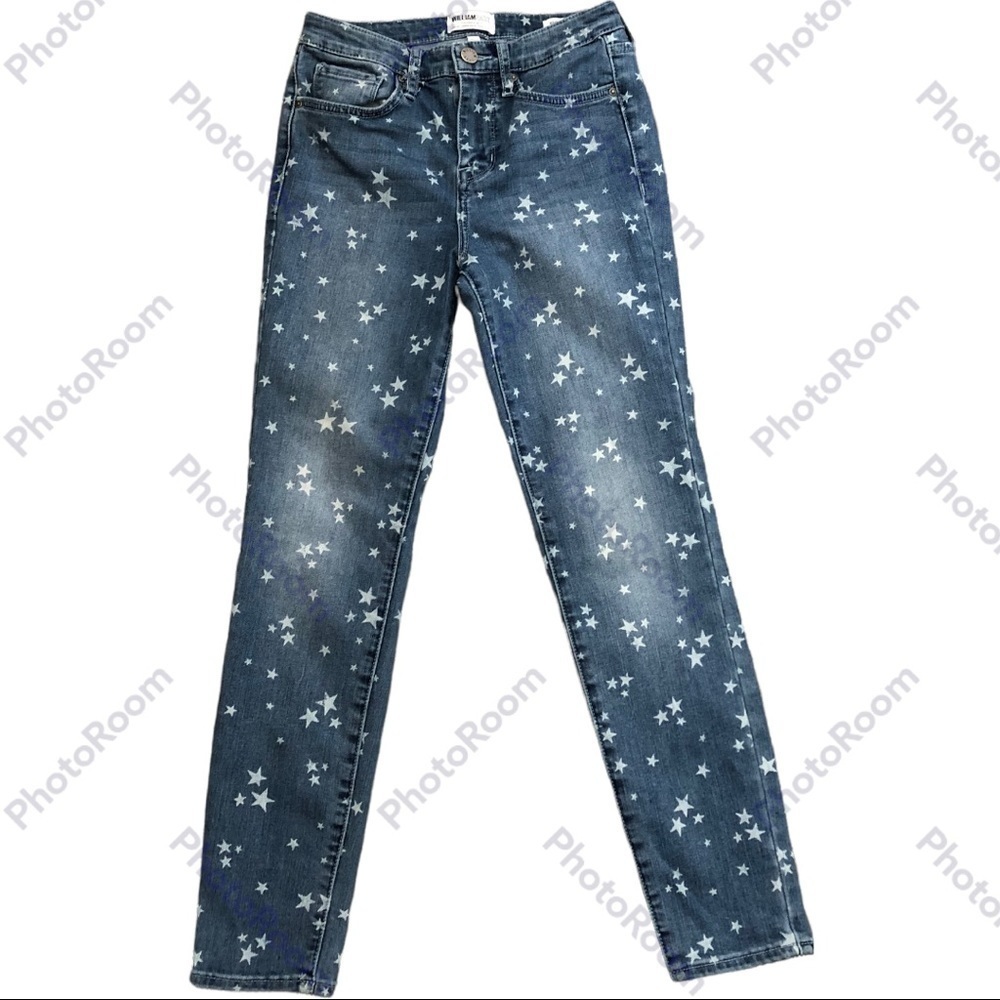 William Rast high rise ankle Star pattern jean size 26